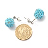 TOHO Japanese Seed Beads Dangle Stud Earrings EJEW-JE04762-02-4