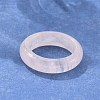 Natural Rose Quartz Plain Band Rings PW-WG25917-06-2