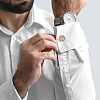 30Pcs 2 Colors Brass Cufflinks for Men FIND-HY0003-47-6