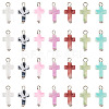 105Pcs 7 Colors Acrylic Imitation Gemstone Pendants FIND-TA0009-34P-2