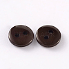 2-Hole Flat Round Resin Sewing Buttons for Costume Design BUTT-E119-18L-02-2
