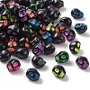 Opaque Black Acrylic Beads MACR-YW0002-80-2