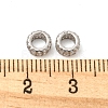 Rhodium Plated 925 Sterling Silver Spacer Beads STER-K176-05P-4