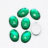 Acrylic Rhinestone Flat Back Cabochons GACR-Q011-18x25-12-1
