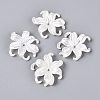ABS Plastic Imitation Pearl Bead Caps KY-Q004-05B-1