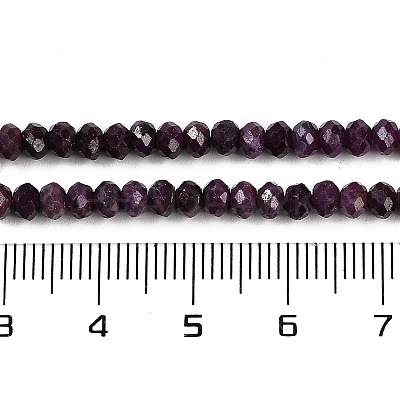 Natural Ruby Beads Strands G-P553-F01-03-1