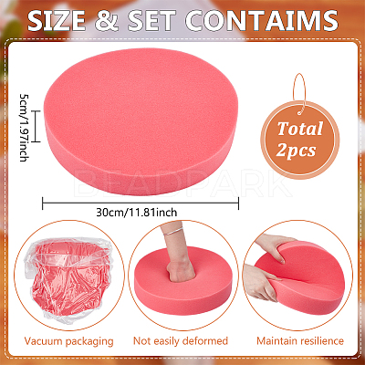 Round Pottery Foam Pad AJEW-WH0434-87B-1