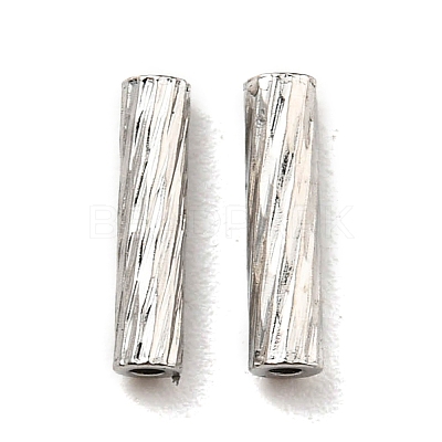 Non-Tarnish 304 Stainless Steel Tube Beads STAS-G310-37B-P-1