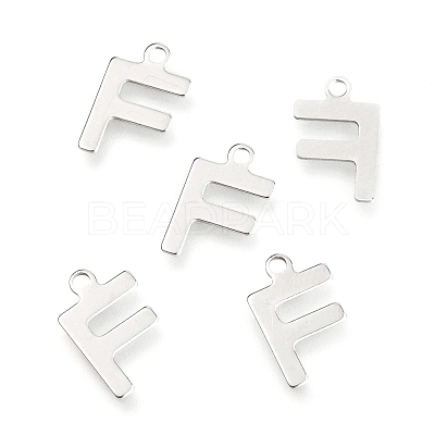 Non-Tarnish 201 Stainless Steel Charms X-STAS-C021-06P-F-1
