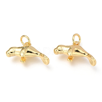 Brass Pendants X-KK-Z014-01G-1