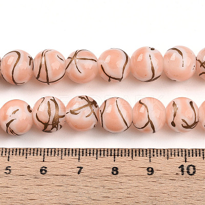 Baking Paint Glass Beads X1-DGLA-N010-10mm-02-1