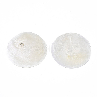 Flat Round Capiz Shell Beads SSHEL-R035-13-A-1
