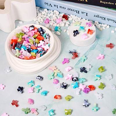 280Pcs 14 Styles Acrylic Beads OACR-TA0003-14-1