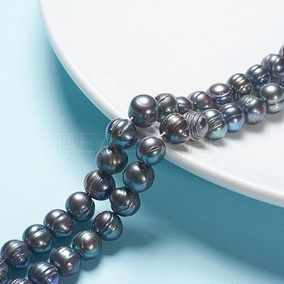 Natural Cultured Freshwater Pearl Beads Strands PEAR-R012-01-1