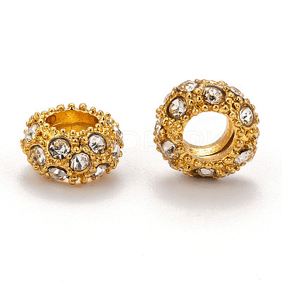 Alloy Rhinestone European Beads LS-X-CPDL-H997-3-1
