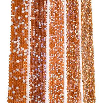 Transparent Glass Beads Strands EGLA-A044-T8mm-MB04-1