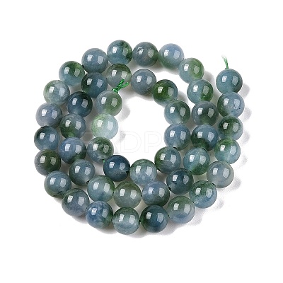 Dyed Natural White Jade Beads Strands G-T138-8mm-2104-1