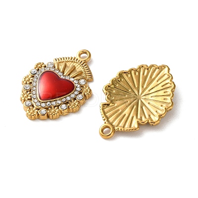 304 Stainless Steel Enamel Pendants LS-STAS-B100-01G-02-1