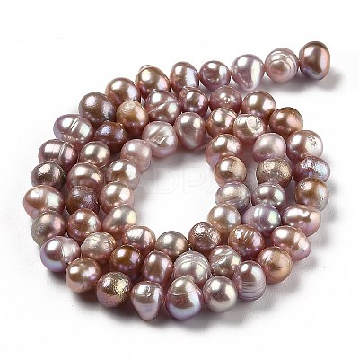 Natural Cultured Freshwater Pearl Beads Strands PEAR-L033-05B-01-1