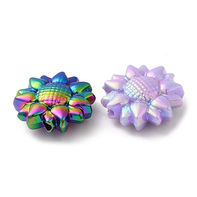 UV Plating Opaque Acrylic Beads SACR-L005-01-1