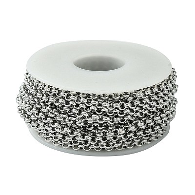 Tarnish Resistant 304 Stainless Steel Rolo Chains STAS-M032-42P-3.8mm-1