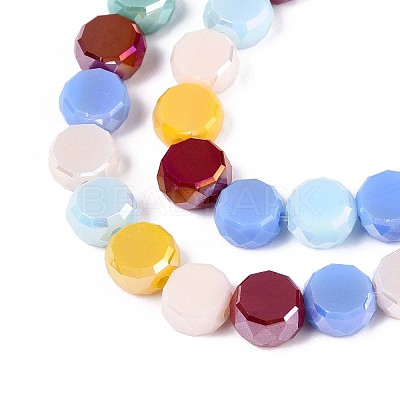 Electroplate Glass Beads Strands EGLA-N022-03A-A10-1
