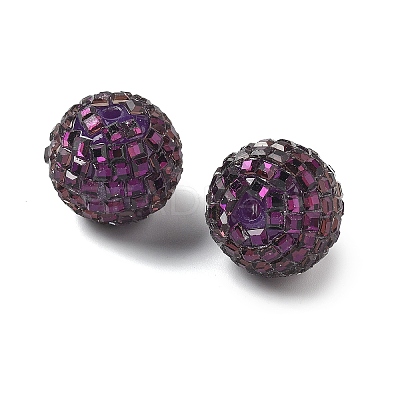 Acrylic Rhinestone Beads OACR-D307-01G-20mm-1