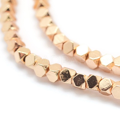 Electroplate Non-magnetic Synthetic Hematite Beads Strands G-L485-10A-LG-1