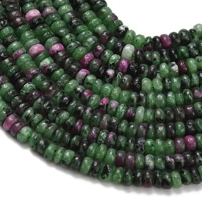 Natural Ruby in Zoisite Beads Strands G-Z110-B41-2x4mm-1
