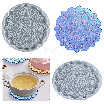 DIY Cup Mat Silicone Molds DIY-G041-08-1