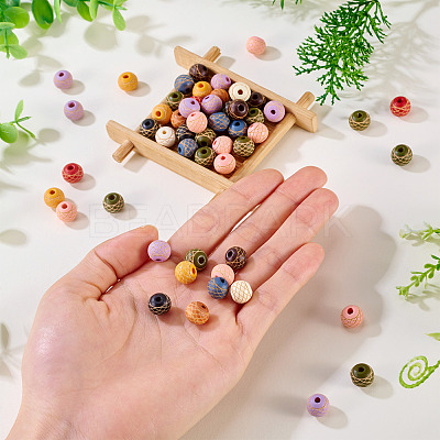60Pcs Wood Beads WOOD-TA0002-79B-1
