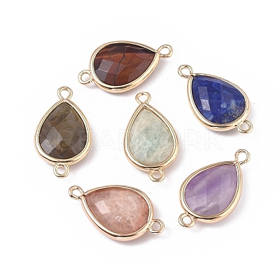 Natural Mixed Gemstone Links connectors G-L514-015-M-1