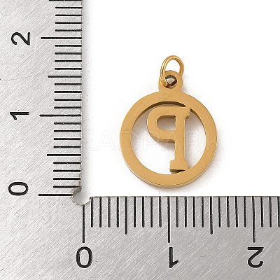 304 Stainless Steel Charms
with Jump Ring STAS-R001-02G-P-1