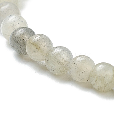 Natural Labradorite Beaded Stretch Bracelets BJEW-D446-A-42-1