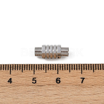 304 Stainless Steel Magnetic Clasps Hand Polished STAS-C127-18A-P-1