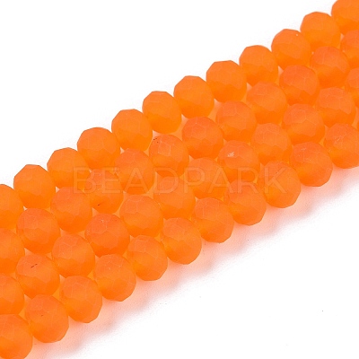 Transparent Glass Beads Strands X-EGLA-A044-T6mm-MD25-1