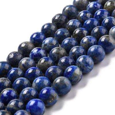 Natural Lapis Lazuli Bead Strands G-G953-02-8mm-1
