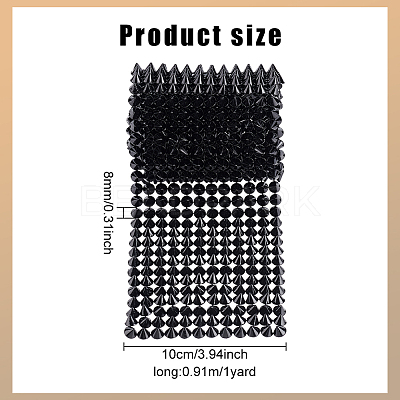 Plastic Spike Cone Studs Rivets Flatback Punk Rock Bead Trim SRIB-FG0001-10-1