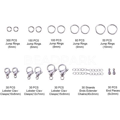 304 Stainless Steel Lobster Claw Clasps STAS-PH0018-03-1
