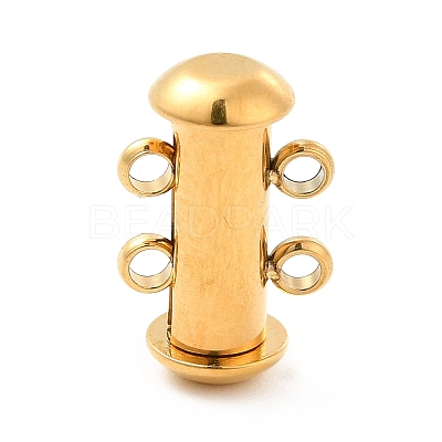 Ion Plating(IP) 304 Stainless Steel Slide Lock Clasps STAS-G071-51G-1