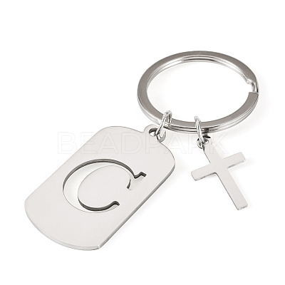 1Pc Stainless Steel Keychains KEYC-TADJ0001-08C-1