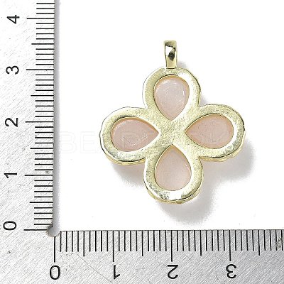 Natural Rose Quartz Faceted Pendants G-A308-01G-13-1