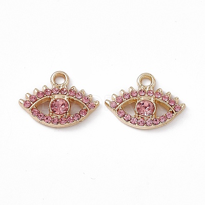Alloy Rhinestone Pendants PALLOY-P287-06G-03-1