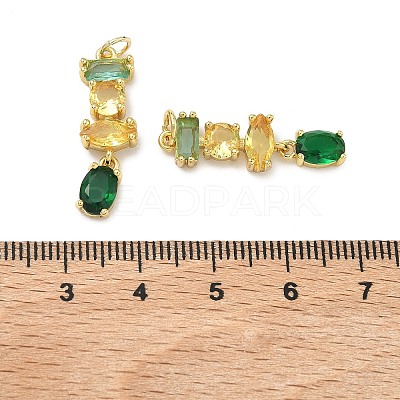 Brass Micro Pave Cubic Zirconia Pendants KK-H259-12A-G01-1