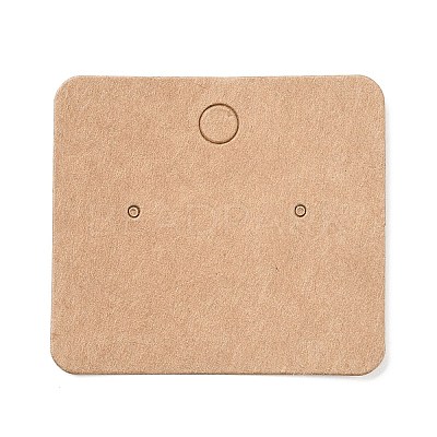 Blank Kraft Paper Earring Display Cards X1-CDIS-G005-05-1