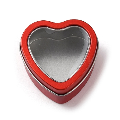 Tinplate Iron Heart Shaped Candle Tins CON-NH0001-01A-1