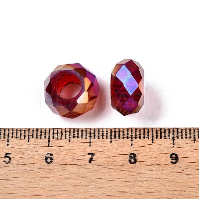 Transparent Glass European Beads GPDL-N005-D14mm-A05-1