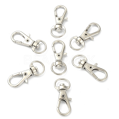 10Pcs Alloy Swivel Lobster Claw Clasps PALLOY-CJ0002-68-1