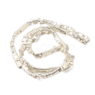 Electroplated Synthetic Non-magnetic Hematite 2-Hole Beads Strands G-E495-11A-03-1