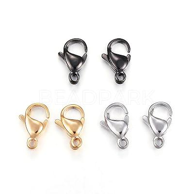 304 Stainless Steel Lobster Claw Clasps STAS-H353-E-02-1